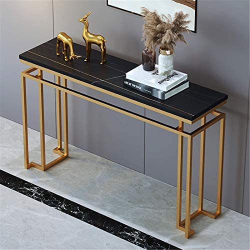 Arrow Crafts Metal Frame Console Table, Table Entryway Table Hotel Hallway