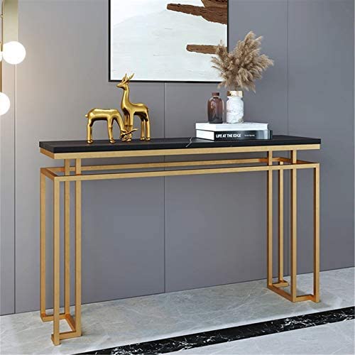 Arrow Crafts Metal Frame Console Table, Table Entryway Table Hotel Hallway
